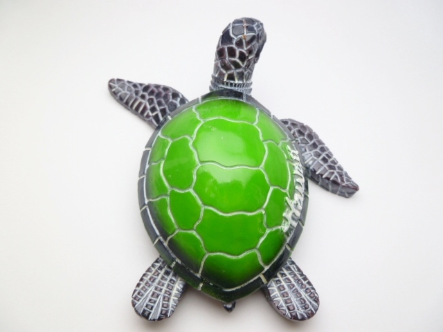 3' Resin Green Turtle Display